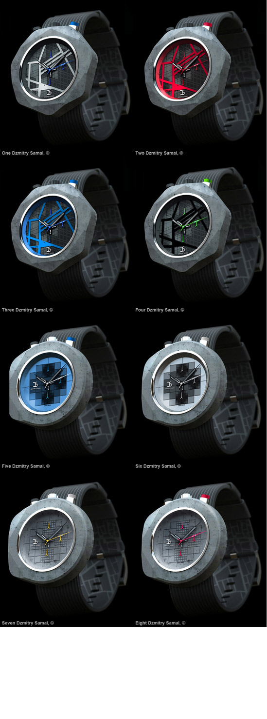 Dzmitry Samal watches Concrete watch inspired by architecture