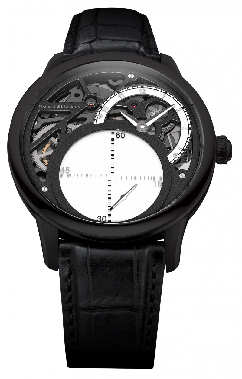 maurice lacroix masterpiece Seconde Mysterieuse in Black