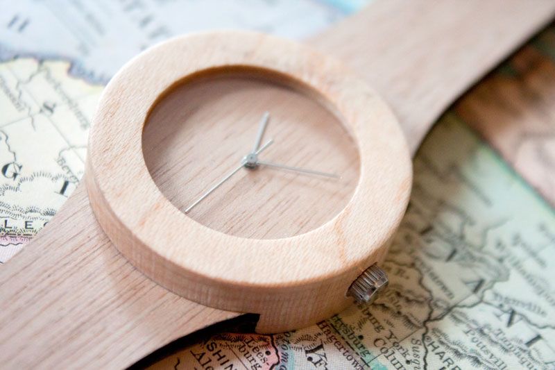 A wooden sale watch