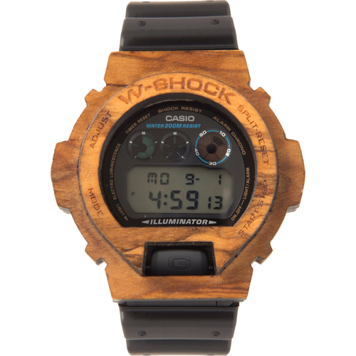 Wooden casio watch sale