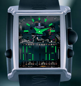 Mechanical watch shop with digital display